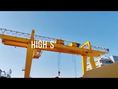 MG Type Double Girder Gantry Crane With Hook Heavy Duty Equipment